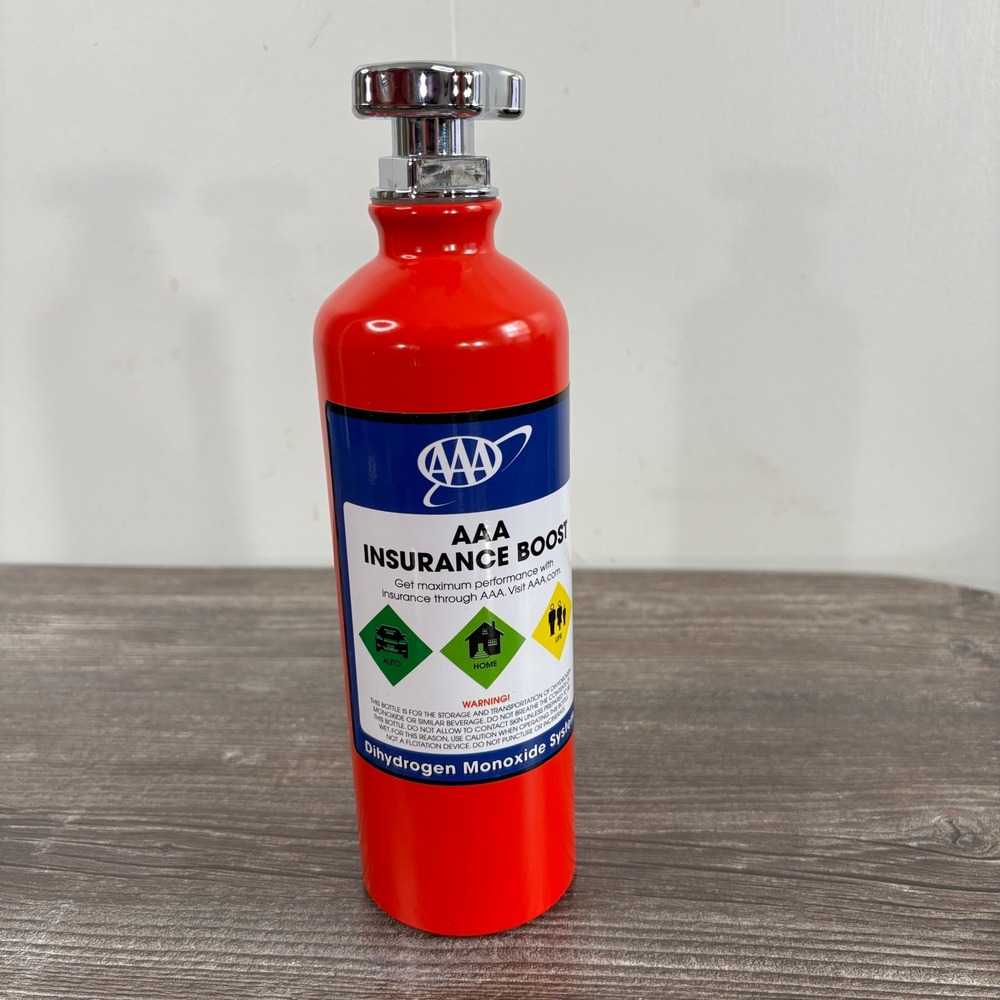 AAA Insurance Boost Bottle Red NOS Tank Novelty